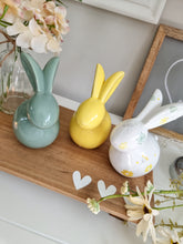 Load image into Gallery viewer, Summer Ceramic Bunny Figure Set 3
