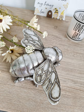 Load image into Gallery viewer, Intricate Silver Mountable Bee Figure
