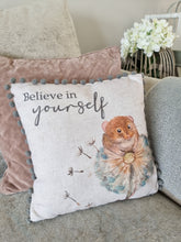 Load image into Gallery viewer, Believe In Yourself Mouse Pom Pom Cushion
