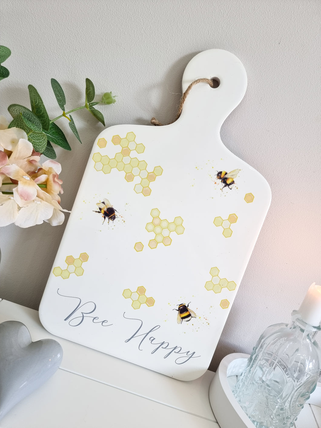 Bee Happy Ceramic Decorative Trivet