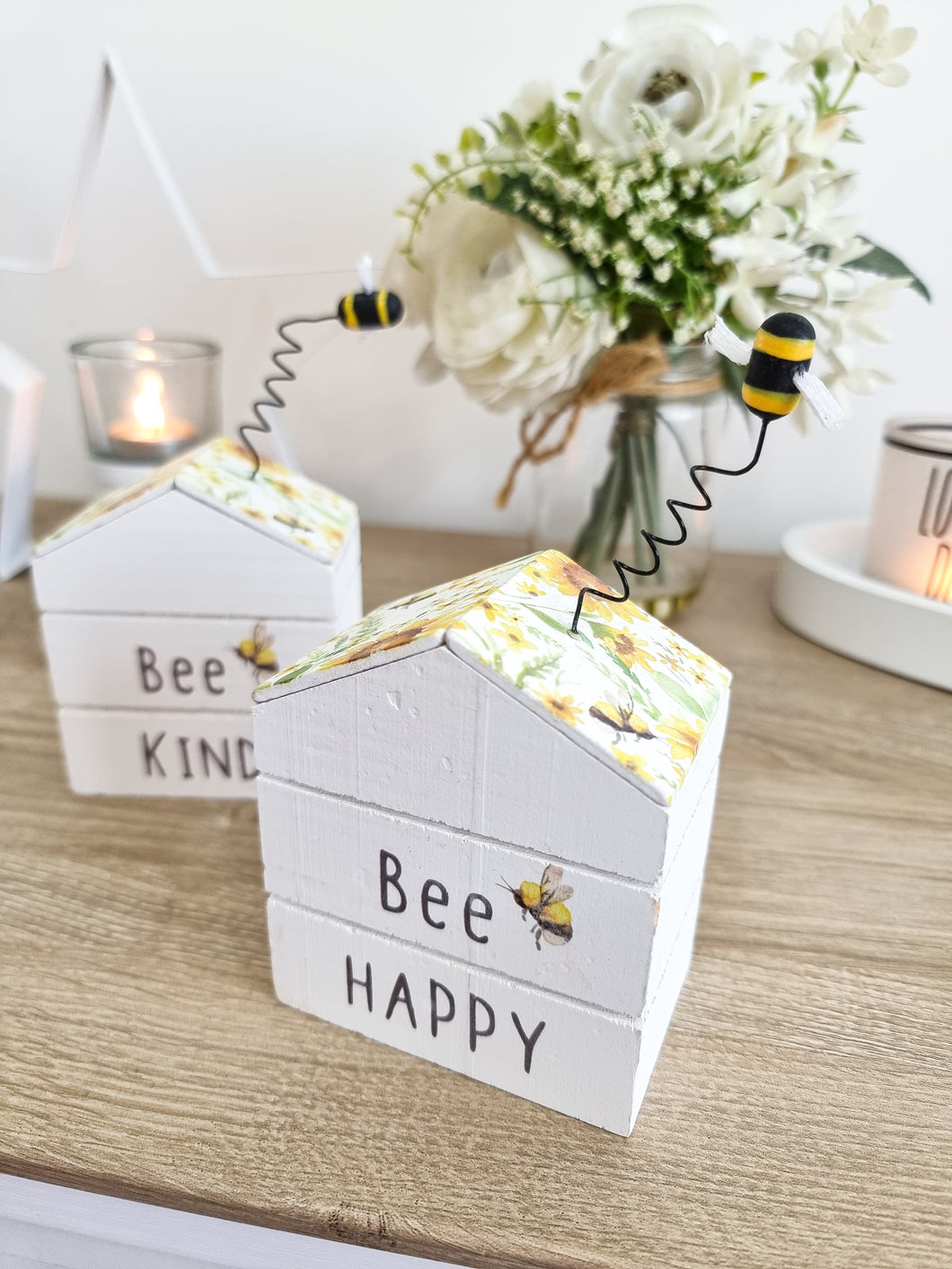 Bee Inspired Home Shaped Blocks