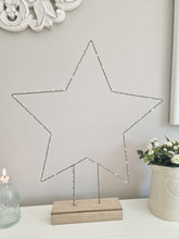 Load image into Gallery viewer, Light Up Warm White Wire Freestanding Star

