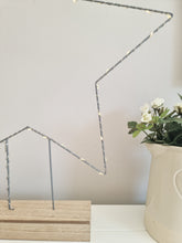 Load image into Gallery viewer, Light Up Warm White Wire Freestanding Star
