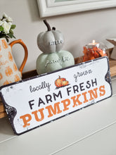 Load image into Gallery viewer, Farm Fresh Pumpkins Autumn Plaque
