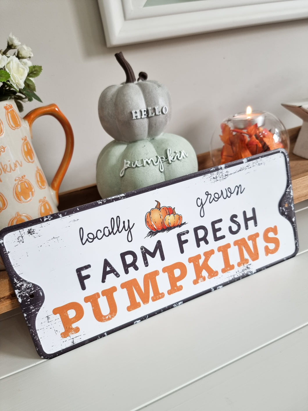 Farm Fresh Pumpkins Autumn Plaque