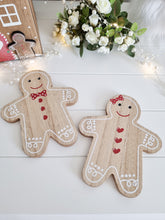 Load image into Gallery viewer, Gingerbread Shaped Xmas Coaster - Set 2
