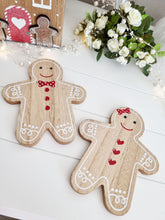 Load image into Gallery viewer, Gingerbread Shaped Xmas Coaster - Set 2
