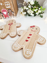 Load image into Gallery viewer, Gingerbread Shaped Xmas Coaster - Set 2
