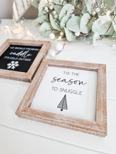 Load image into Gallery viewer, Rustic Framed Mini Festive Plaque
