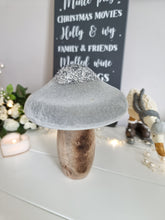 Load image into Gallery viewer, Grey Chunky Glitter Wooden Mushroom
