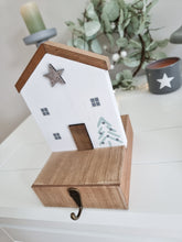 Load image into Gallery viewer, Nordic House Inspired Wooden Stocking Holder
