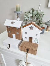 Load image into Gallery viewer, Nordic House Inspired Wooden Stocking Holder
