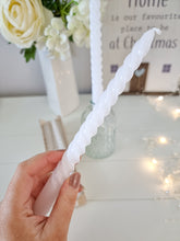 Load image into Gallery viewer, White Twisted Tall Dinner Candles - Pack 6
