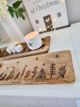 Load image into Gallery viewer, Natural Mango Wood Christmas Tree Design Tray
