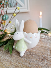 Load image into Gallery viewer, Pastel Green Coloured Bunny Egg Holder
