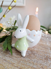 Load image into Gallery viewer, Pastel Green Coloured Bunny Egg Holder
