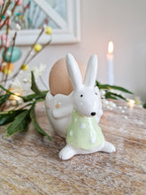 Load image into Gallery viewer, Pastel Green Coloured Bunny Egg Holder
