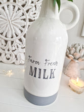 Load image into Gallery viewer, Farm Fresh Grey &amp; White Milk Jug
