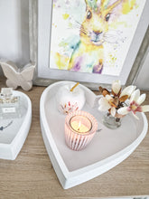 Load image into Gallery viewer, White &amp; Grey Heart Deep Heart Tray
