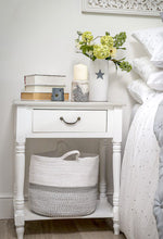 Load image into Gallery viewer, White &amp; Dove Grey Recycled Cotton Basket
