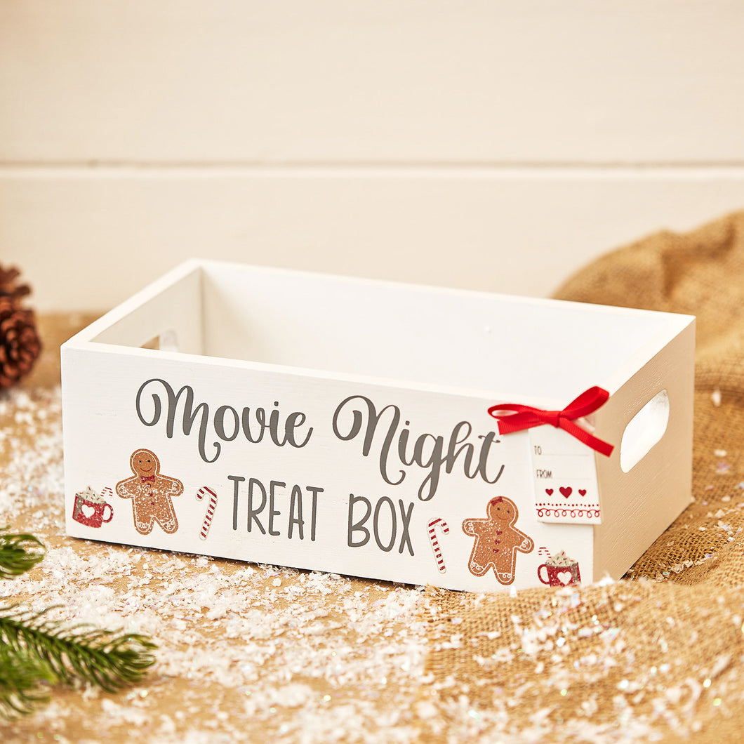 Movie Night Gingerbread Treat Box Crate