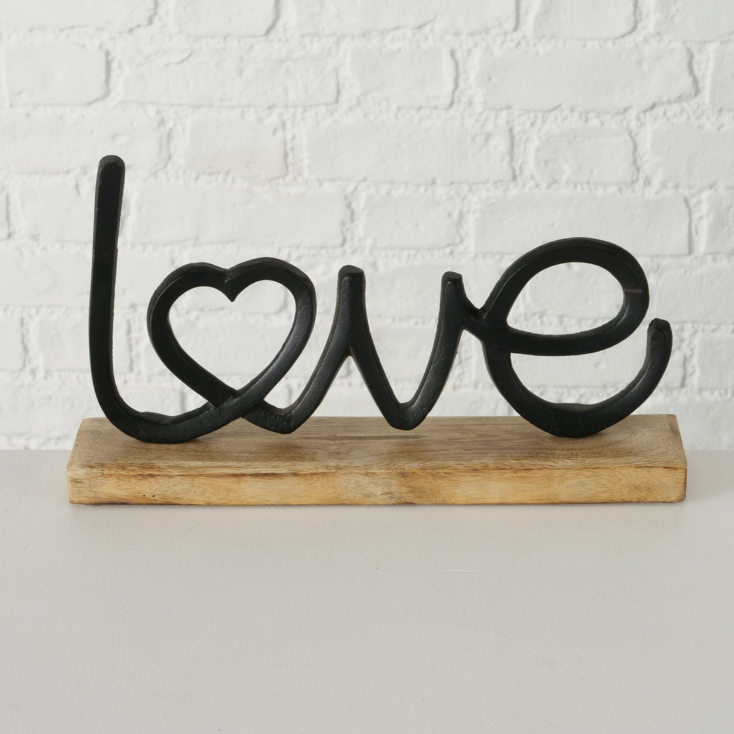 Black Love/Home Lettering Plaque