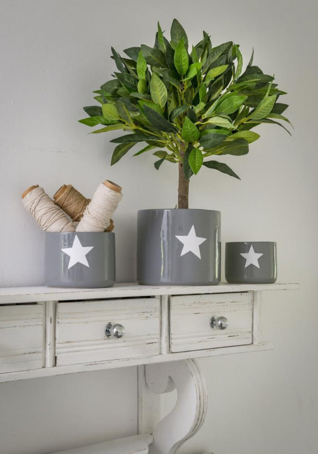 Faux Leafy Potted Bay Tree