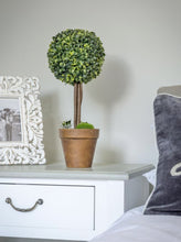 Load image into Gallery viewer, Faux Topiary Buxus Ball Tree In Terracotta Pot
