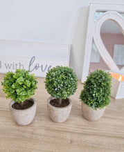 Load image into Gallery viewer, Faux Miniature Potted Topiary Trees
