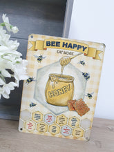 Load image into Gallery viewer, Bee Happy Mini Honey Bee Plaque
