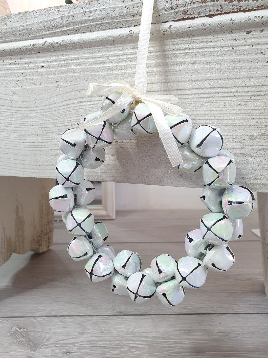 Iridescent Jingle Bells Wreath