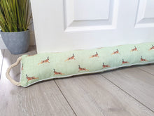 Load image into Gallery viewer, Light Green Repeat Hare Draught Excluder

