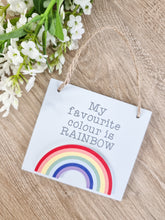 Load image into Gallery viewer, My Favourite Colour Is Rainbow Mini Sign
