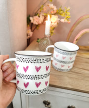 Load image into Gallery viewer, Pink Scribble Heart White Mug
