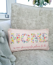 Load image into Gallery viewer, Pastel Pink Floral Home Cushion
