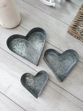 Load image into Gallery viewer, Heavily Rustic Vintage Style Heart Tray

