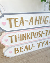 Load image into Gallery viewer, Pink Heart Tea Lover Positive Block
