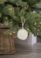Load image into Gallery viewer, White OR Grey Wool Pom Pom Bauble
