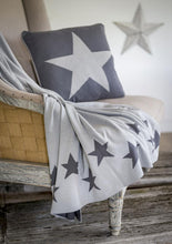 Load image into Gallery viewer, Grey Star Double Sided Cotton Throw
