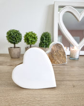 Load image into Gallery viewer, Glossy White Natural Wood Miniature Sleeping Hearts
