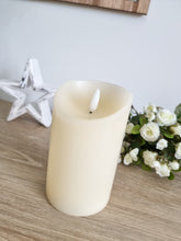 Load image into Gallery viewer, Natural Cream Wax LED Pillar Candle
