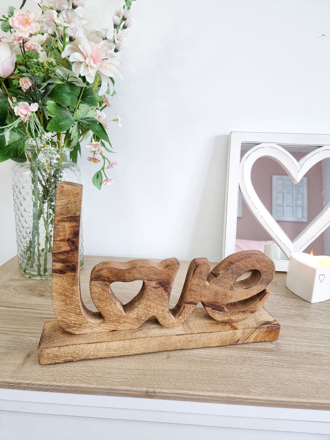 Natural Chunky Wooden Love Lettering
